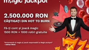 Câștig impresionant pentru un jucător Magic Jackpot! Hot to Burn i-a adus 2.500.000 de lei