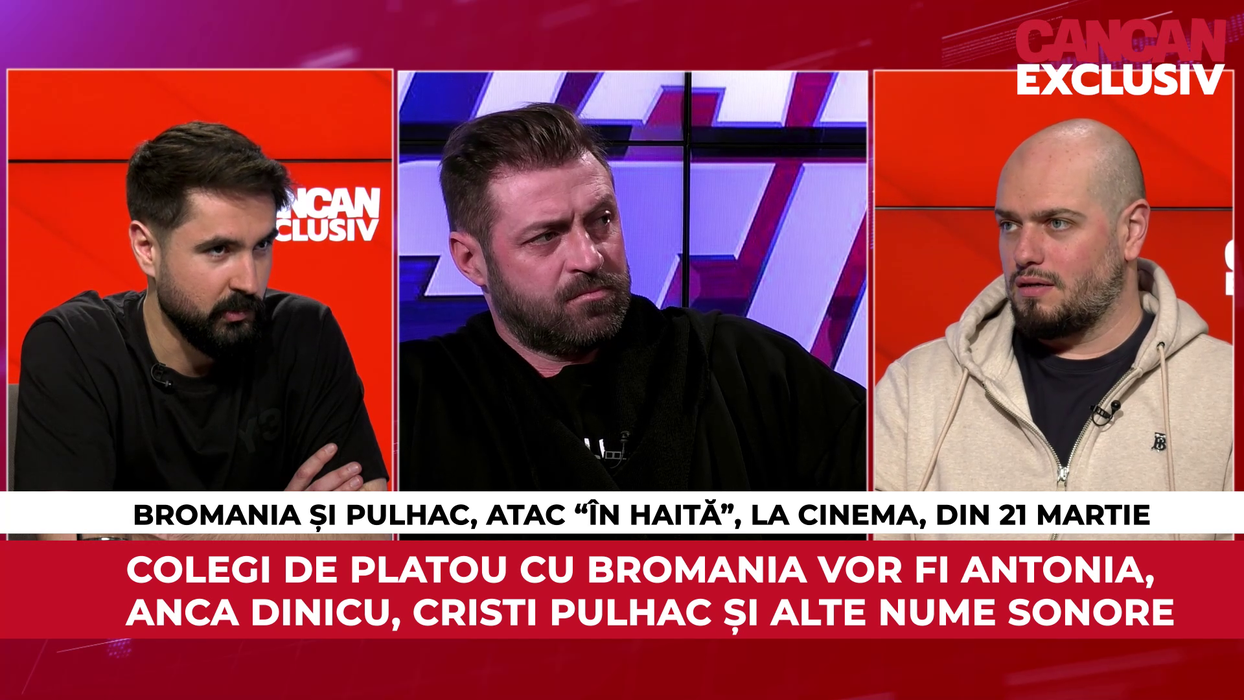 BRomania și Cristi Pulhac au fost invitați la CANCAN EXCLUSIV pentru a vorbi despre filmul "Haita de acțiune", ce va avea premiera în cinematografe pe 21 martie