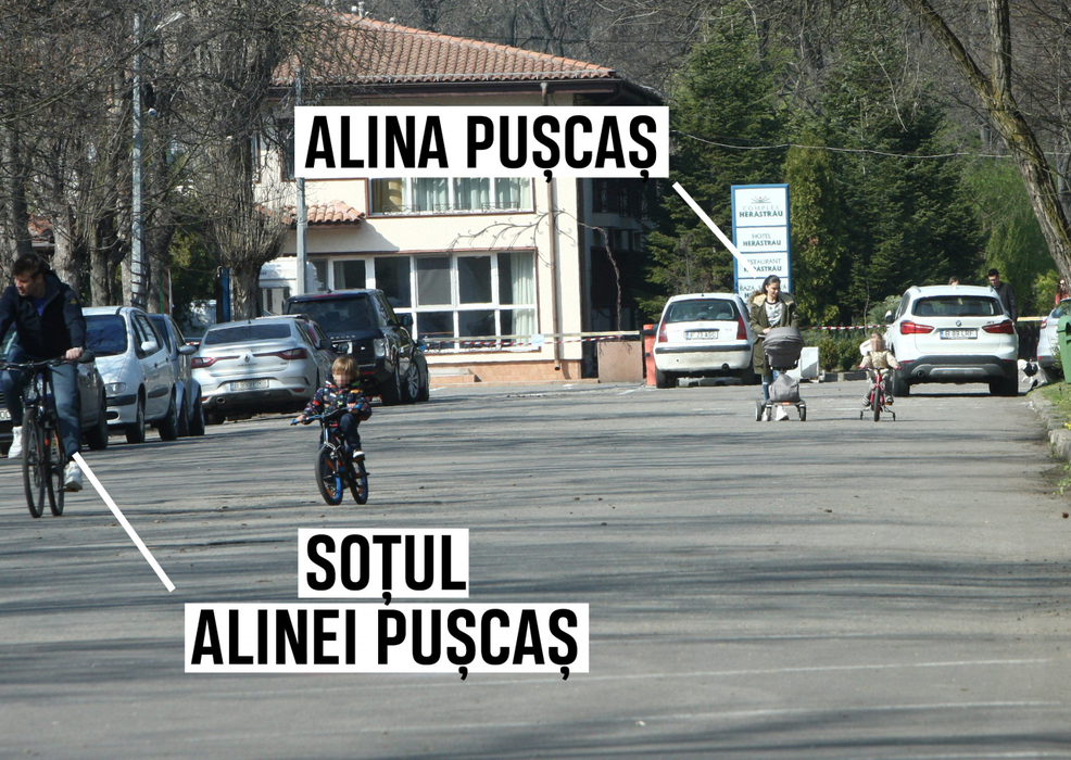 Soțul vedetei și băiatul cel mare al cuplului s-au plimbat cu bicicletele