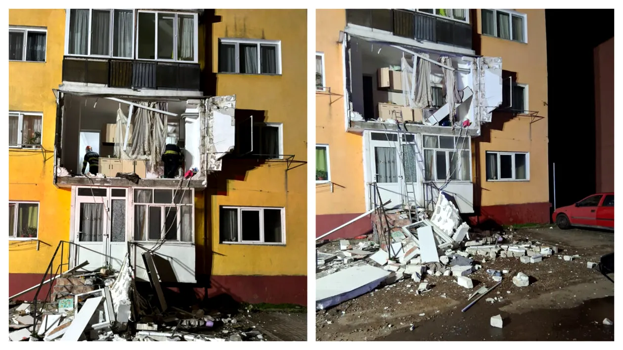 Explozie într-un bloc din Bihor! O femeie a fost proiectată afară din locuința ei. Detalii de ultimă oră