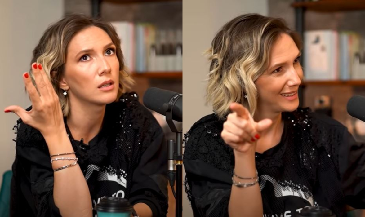 Adela Popescu. Sursă foto: capturi video Youtube din cadrul unui podcast