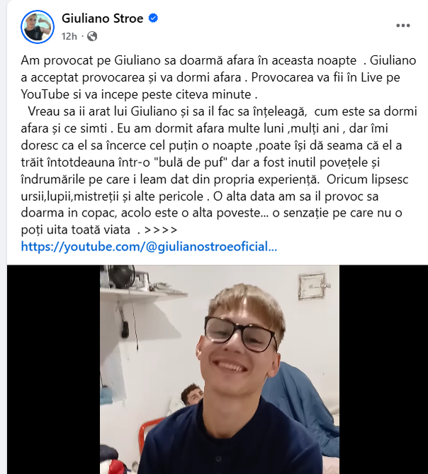 La zero grade, Micul Hercule a fost obligat de tată să doarmă afară, pe cartoane! Martorii: ”Am sunat la Protecția Copilului!”