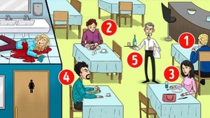 TEST IQ. Cine este criminalul din restaurant?