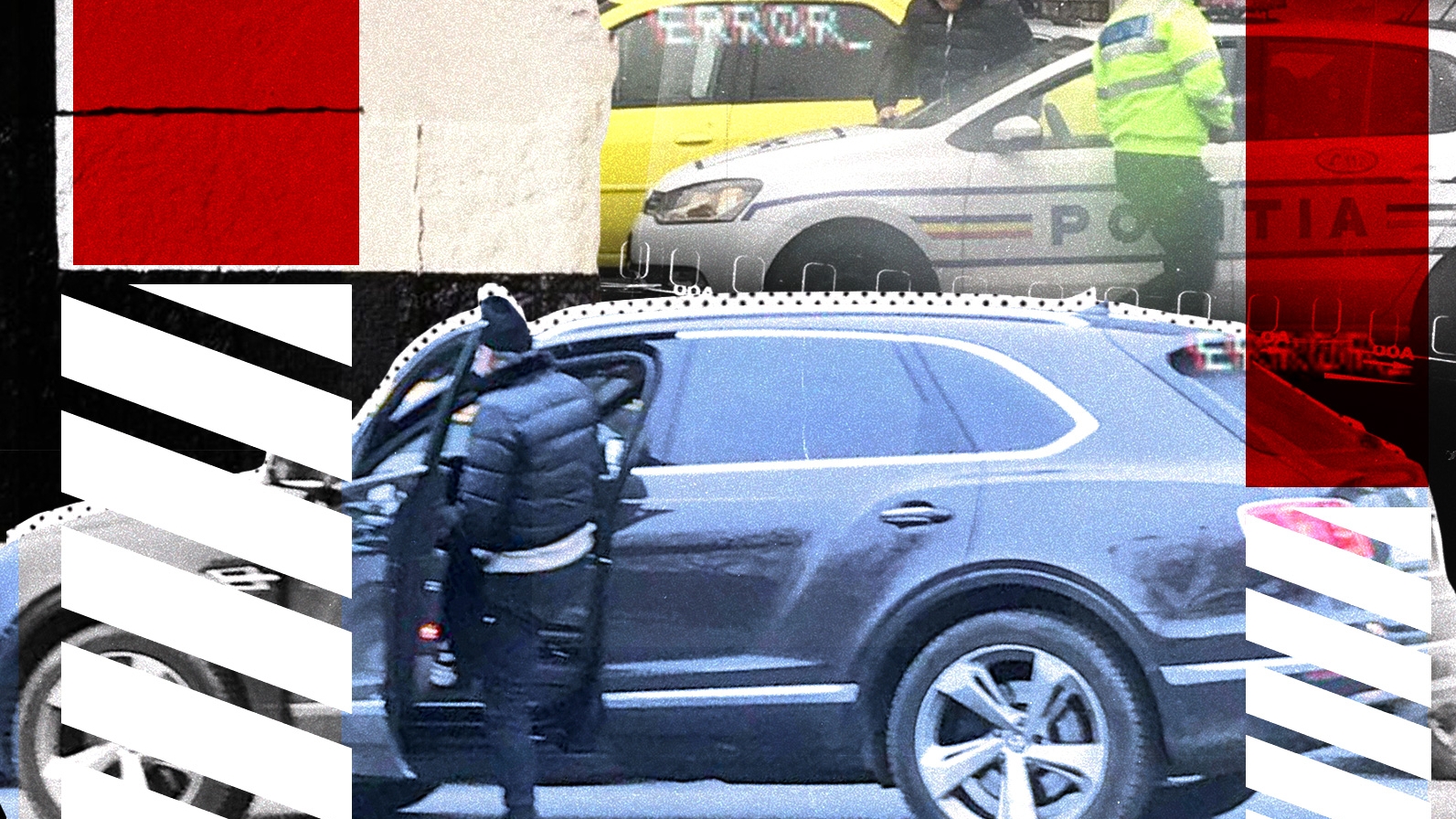 Polițiștii de la Rutieră au ”tăbărât” pe Gigi Becali! Imagini exclusive