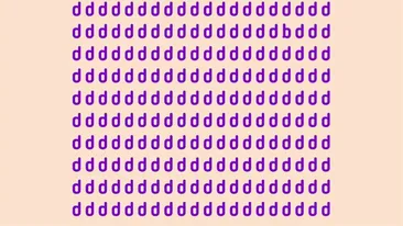 TEST IQ | Nu toate literele din această imagine sunt d. Găsiți-o pe cea diferită!