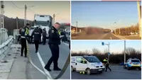 A murit sub privirile logodnicului! O femeie de 32 de ani, lovită mortal de o basculantă, pe trecerea de pietoni