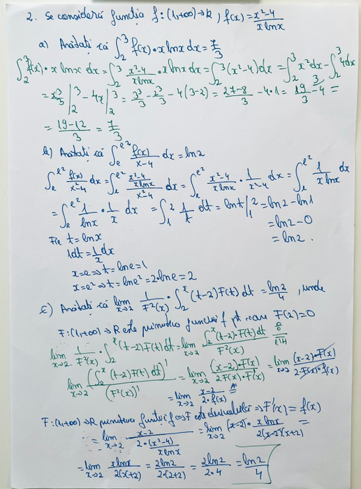 Subiectul III la Matematică, specializarea Mate-Info