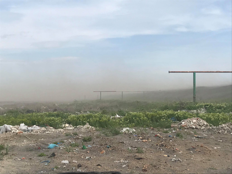 Cenușa a acoperit localitatea din Dolj