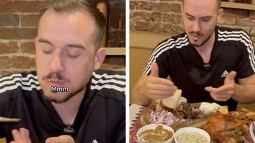 „Tatăl Balcanilor” a încercat faimoasele jumări și ciolanul de porc. Reacția influencerului sârb e virală: „Grăsime prăjită în...”
