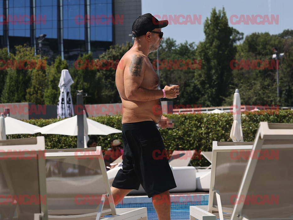 Dan Frînculescu se încarcă cu umor la piscină