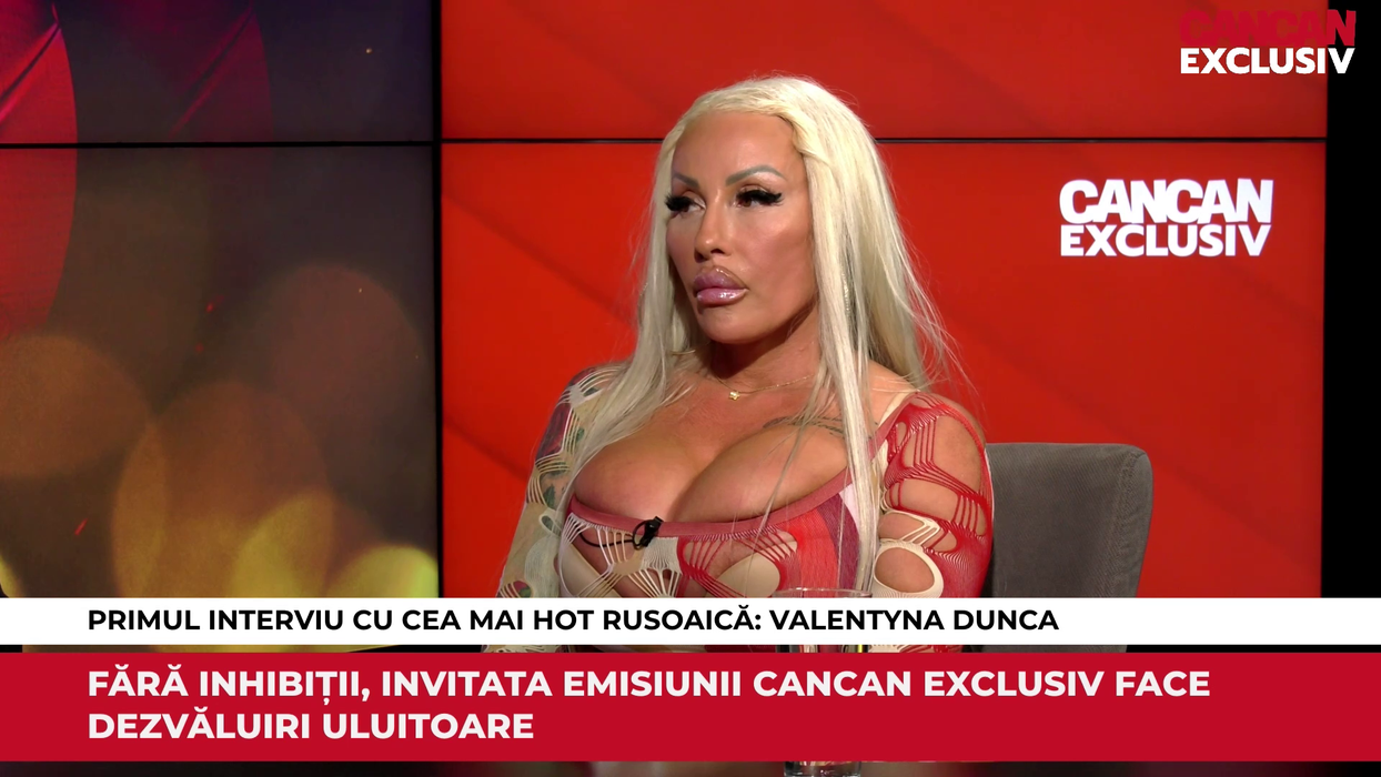 Valentyna Dunca a făcut show total în cadrul emisiunii CANCAN EXCLUSIV, difuzată pe YouTube (Foto: captură video)