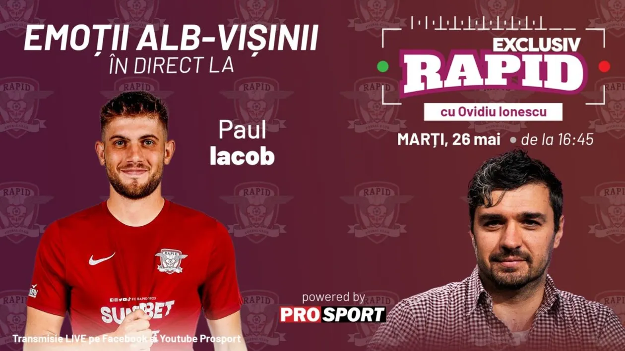 EXCLUSIV RAPID - iese Gâlcă, intră Pancu! Intrăm în direct cu voi la 16:45, pe YouTube și Facebook - ProSport