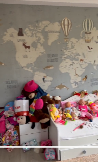 Andreea Bălan a amenajat două camere de joacă pentru fetițele sale /Foto: TikTok