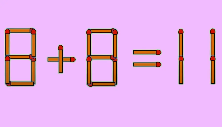 Test IQ pentru genii. Mutați un singur chibrit pentru a rezolva egalitatea. Sursă foto: Arhivă