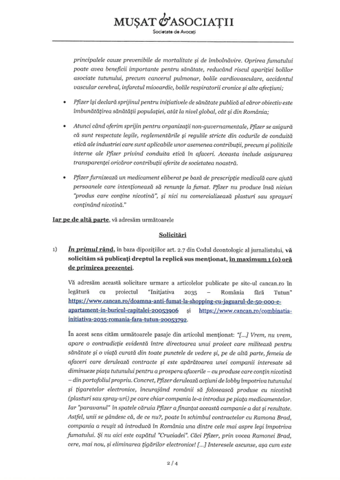 Combinația Inițiativa 2035 – România fără tutun