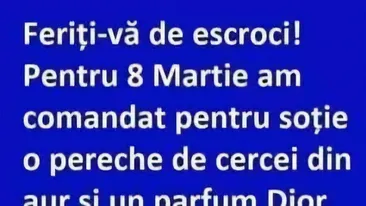 Bancul de weekend | Escrocherie de 8 Martie