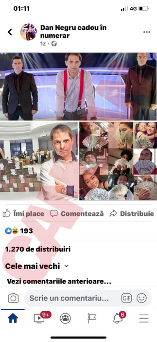 Dan Negru a ajuns victima unor escroci în mediul online. Poliția deja s-a sesizat