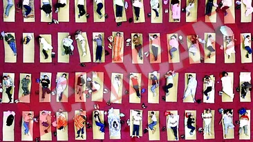 Dorm in sala de gimnastica