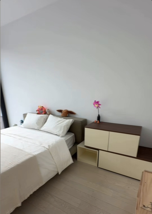 Andreea Popescu a început transformările în noul penthouse. Primele imagini din dormitorul fiicei sale