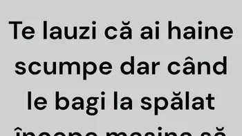 BANCUL ZILEI | Te lauzi că ai haine scumpe…