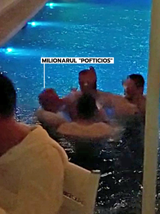 La Asylum, milionarul "pofticios" a făcut baie îmbrăcat în piscină