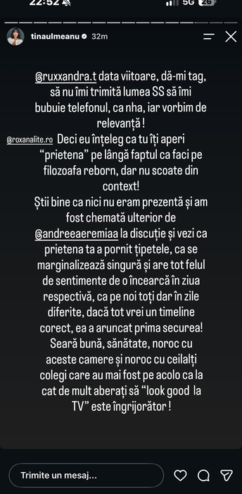 Război total la Burlacii: Foc în Paradis. Tina și Roxana Lite au dus în online conflictul de la Pro TV și spiritele s-au încins