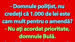 BANC | Bulă, polițistul și amenda corespunzătoare