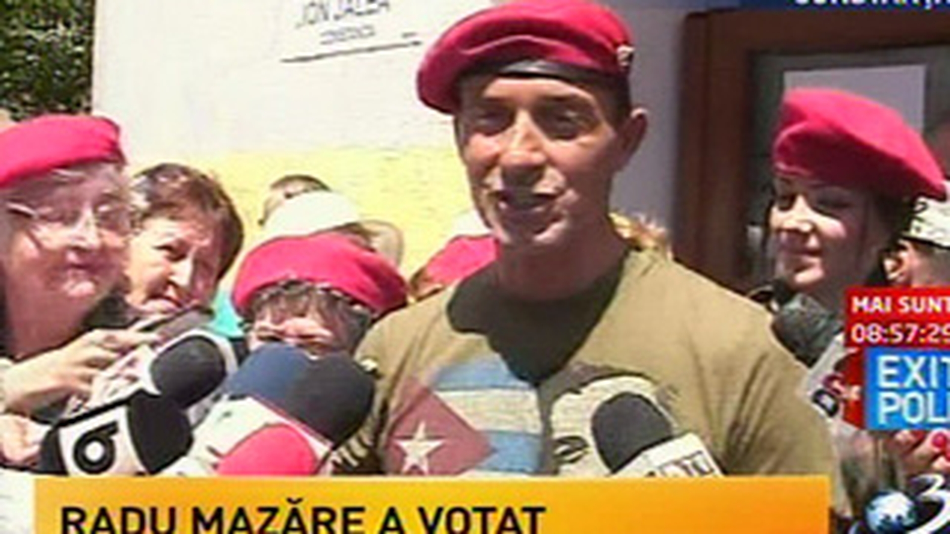 Alegeri locale. Radu Mazare a votat la Constanta: "Am venit insotit de 'grijile' mele de zi si 'grijile' mele de noapte"