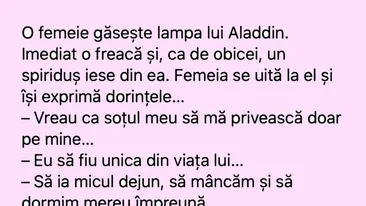 BANC | Femeia și lampa lui Aladdin