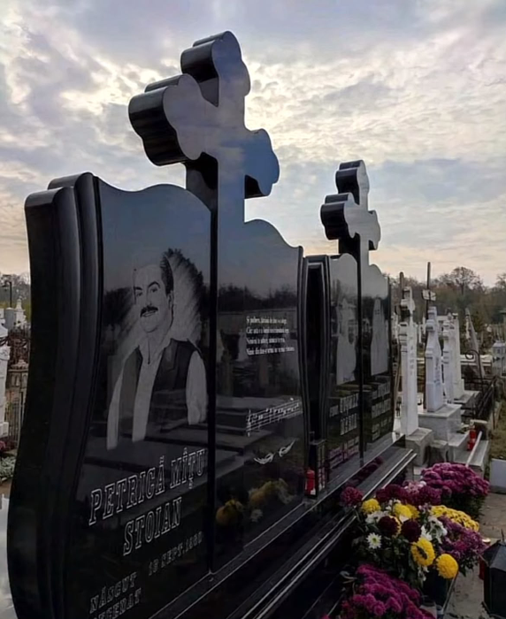 Locul de veci al lui Petrică Mâțu Stoian/ sursă foto: TikTok