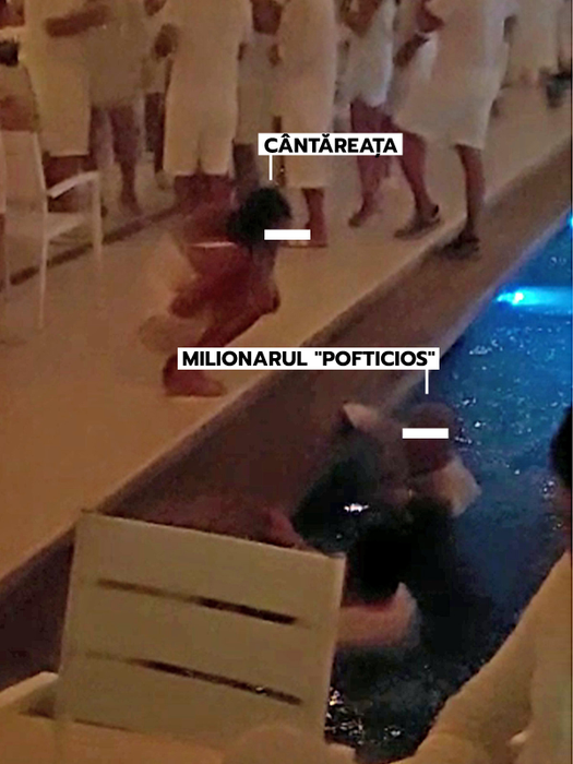 La Asylum, milionarul "pofticios" a făcut baie îmbrăcat în piscină. Soția i-a adus băutură când a cerut