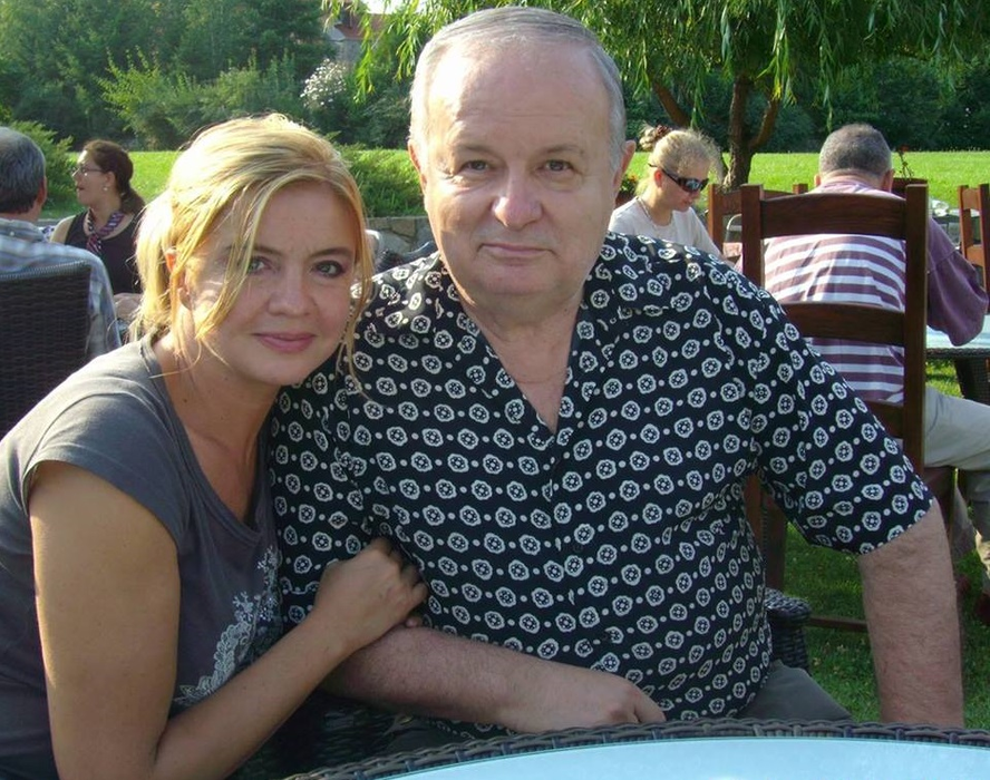 Cristina Țopescu, alături de tatăl ei