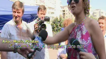 Haos in piata Prodancelor! Un barbat a venit cu vaca si le-a dat peste cap inaugurarea