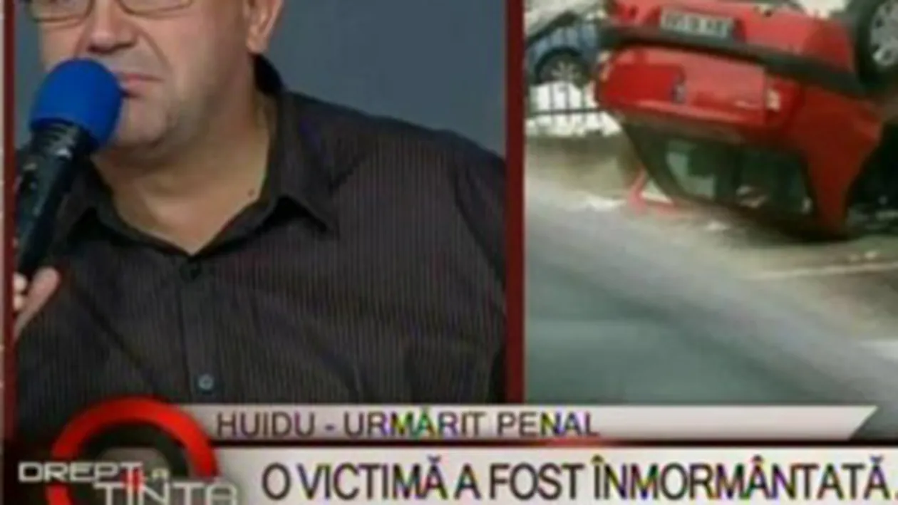 VIDEO Axinte despre accidentul lui Huidu: Am crezut ca era sotia la volan si Serban i-a luat locul dupa accident!