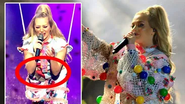 Bomba începutului de an! Delia Matache e însărcinată?! Și-a arătat burtica la concertul din Piața Constituției