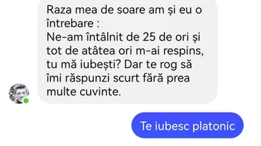 BANC | Conversație pe internet: „Raza mea de soare am și eu o întrebare”