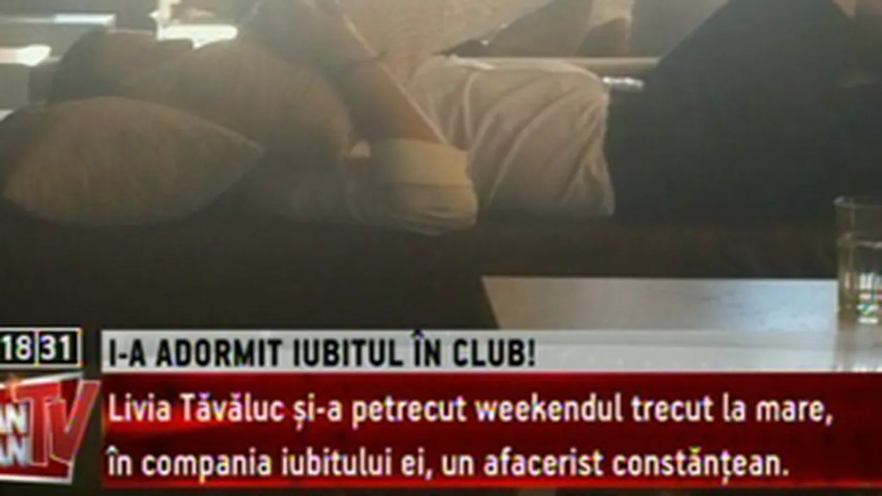 Livia Tavaluc si-a epuizat prietenul intr-un club din Constanta! A dormit dus pe o canapea!