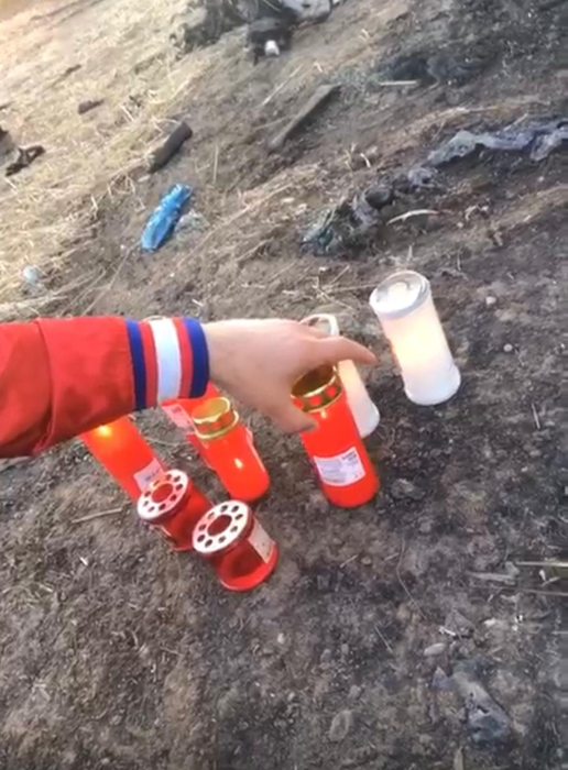 Prietenii bărbatului au mers la locul tragediei ca să aprindă o lumânare