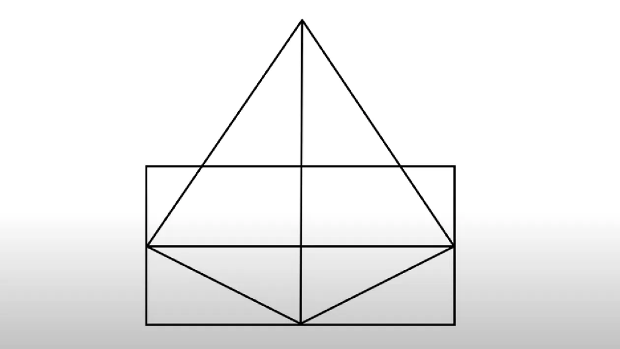 Test de inteligență | Câte triunghiuri sunt, în total, în această imagine: 11, 13, 15 sau 17?