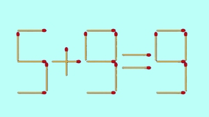 Test de inteligență cu chibrituri | Corectați 5+9=9 mutând un singur băț!