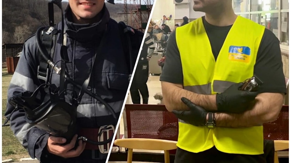 Gestul impresionant al lui Laurențiu. Pompierul din Giurgiu, care este pasionat de frizerie, oferă servicii gratuite refugiaților ucraineni