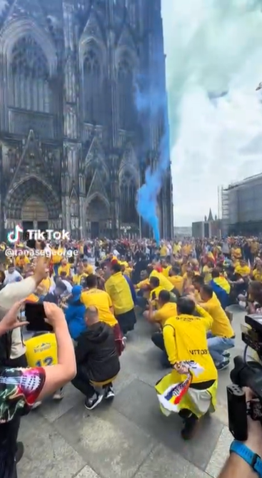 Suporterii Echipei Naționale / Foto: Captură Video TikTok