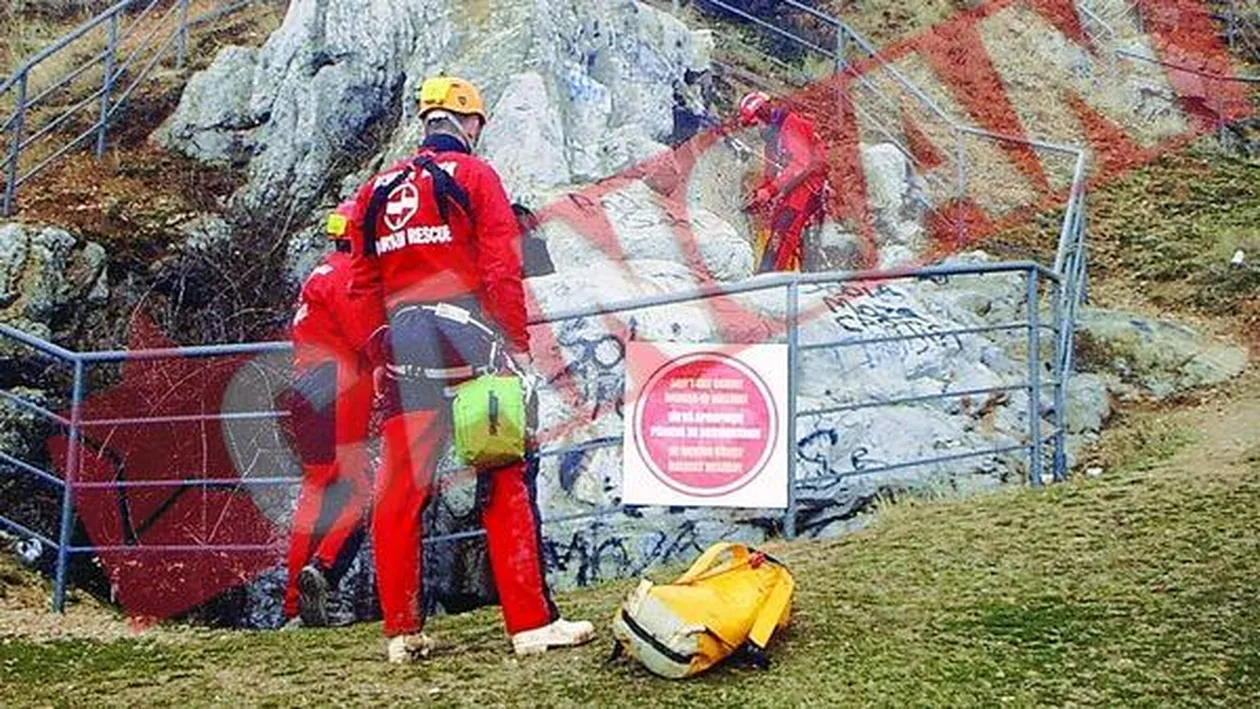 Operatiune periculoasa de salvare a unei pisici