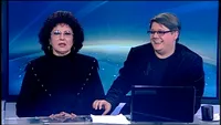 Fuego și Irina Loghin au ajuns într-un jurnal TV... cu peripeții. Cum s-au descurcat artiștii la pupitrul  știrilor