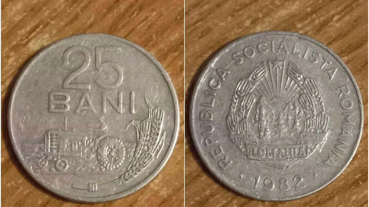 Tu mai ai așa ceva în cutia cu amintiri? Prețul ireal la care se vinde o monedă de 25 de bani din anul 1982, acum, în 2023