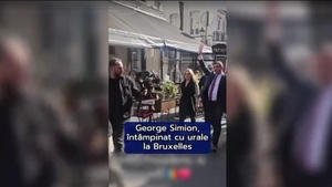 George Simion, primit cu entuziasm de românii din Bruxelles. Au ieșit în stradă „să îl vadă pe viitorul președinte”