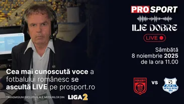 Ilie Dobre comentează LIVE pe ProSport.ro meciul C.S. Dinamo București - Metalul Buzău, sâmbătă, 8 noiembrie 2025, de la ora 11.00