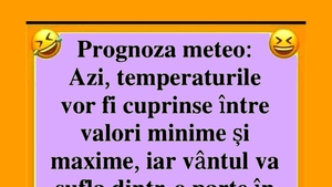 BANCUL ZILEI | Prognoza meteo