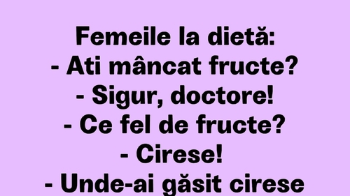 BANCUL ZILEI | Femeile la dietă