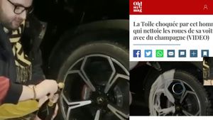 Victoraș Micula a apărut în presa internațională cu filmulețul în care spală roțile mașinii cu șampanie scumpă